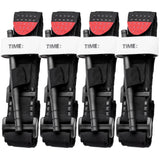 Cozii 4Pcs One-Hand Emergency Outdoor Tourniquets Black